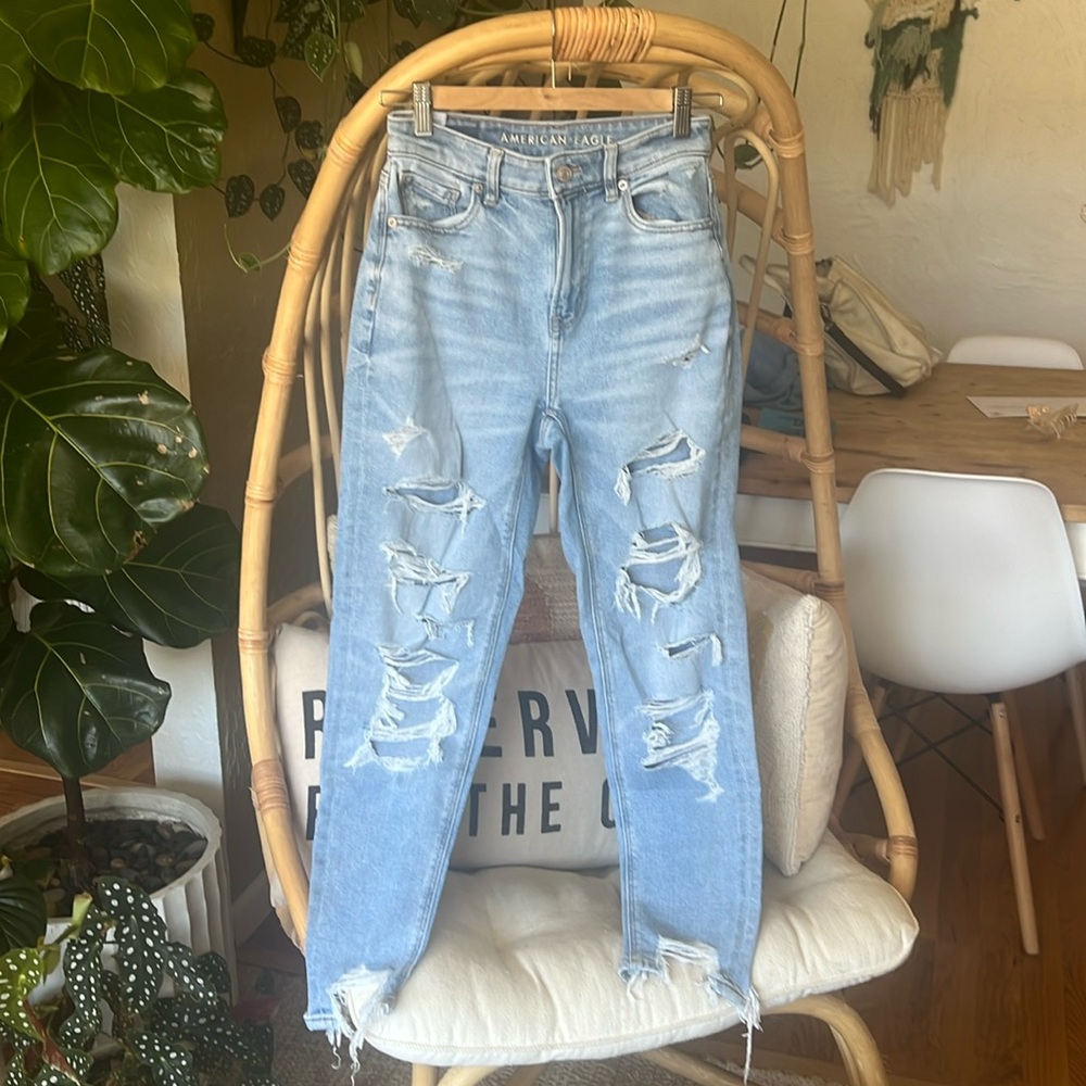 American Eagle Mom Jean 0 regular